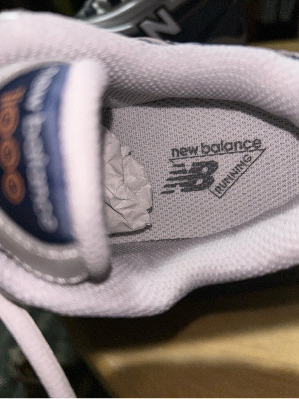New Balance Unisex Blue & White 1000-Style Sneakers - Picture 5 of 8